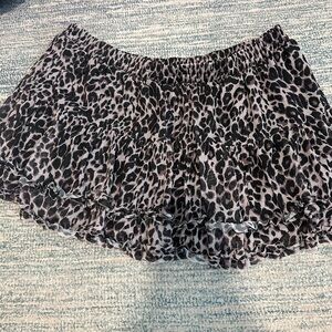 Miss Selfridge Leopard Print Mini Skirt